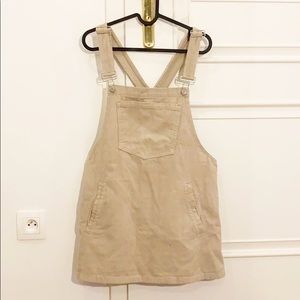 Pull and Bear Beige Overall Skirt - Size M